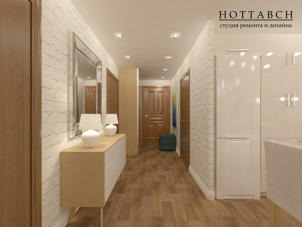 Обложка проекта: дизайн кухни-гостиной, коттедж д. Кусаковка, Нижегородская обл