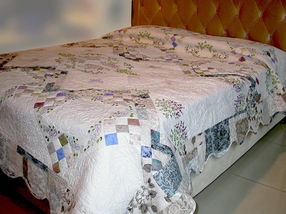 лоскутное шитье и стежка покрывал
