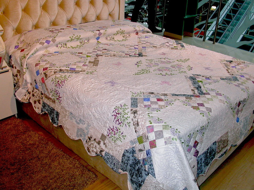 лоскутное шитье и стежка покрывал