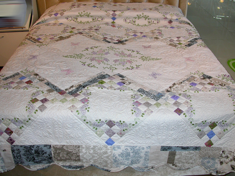 лоскутное шитье и стежка покрывал