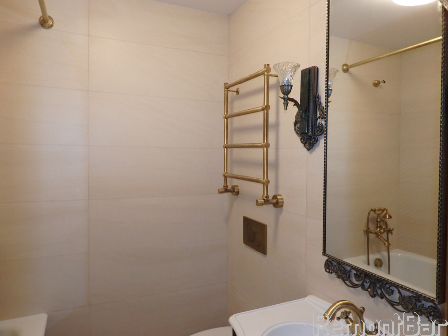 Ремонт раздельного санузла в доме п44 (ванная 170х170 см), Новочеремушкинская