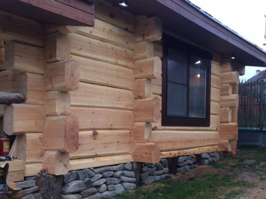 Баня из лафета кедра