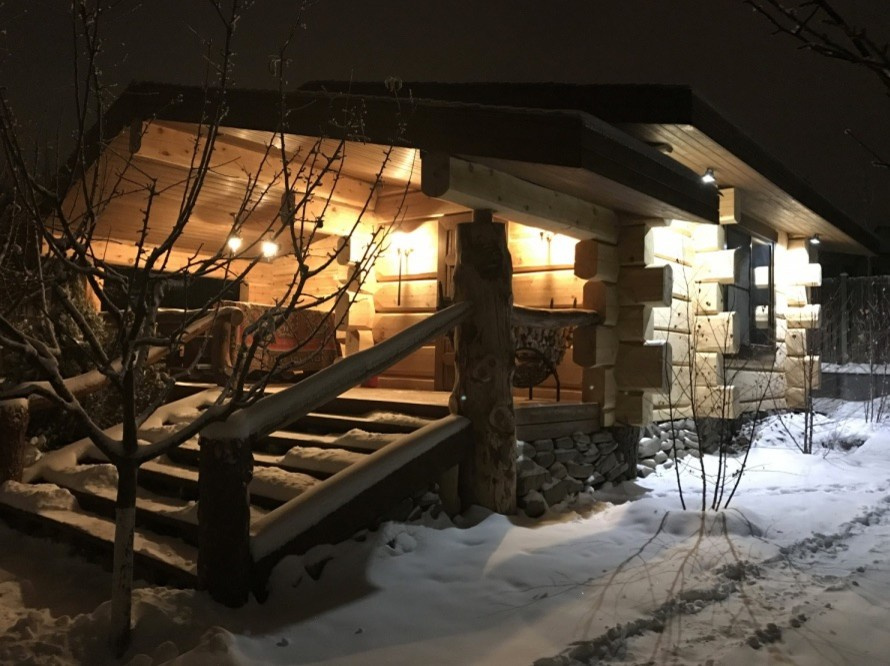 Баня из лафета кедра