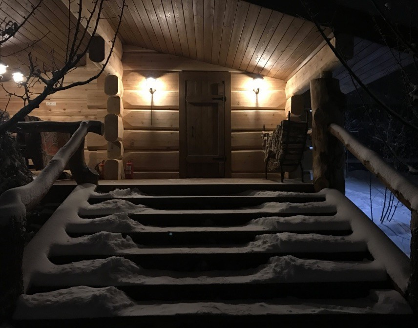 Баня из лафета кедра