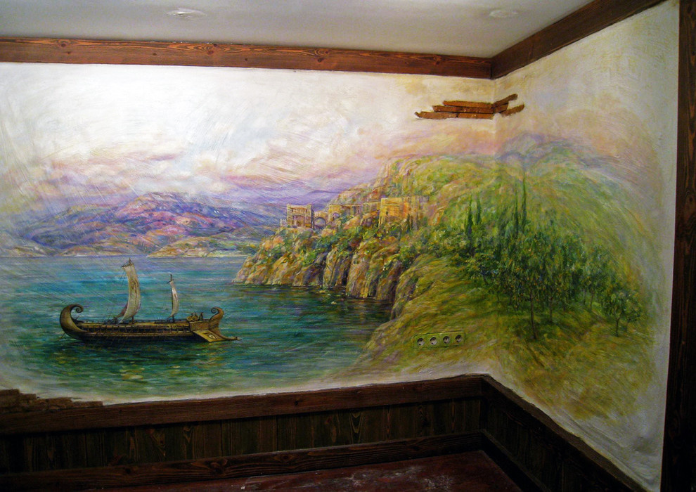 РОСПИСЬ ПО МОТИВАМ МИФА ОБ АРГОНАВТАХ. (АРГО)