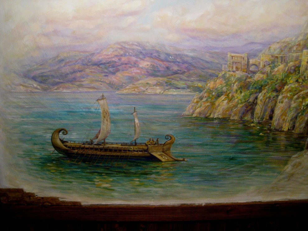 РОСПИСЬ ПО МОТИВАМ МИФА ОБ АРГОНАВТАХ. (АРГО)