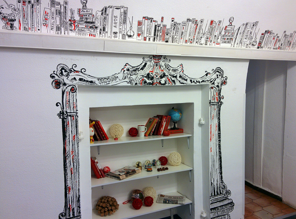 Художественная роспись стен в офисе «Аргументы и Факты»