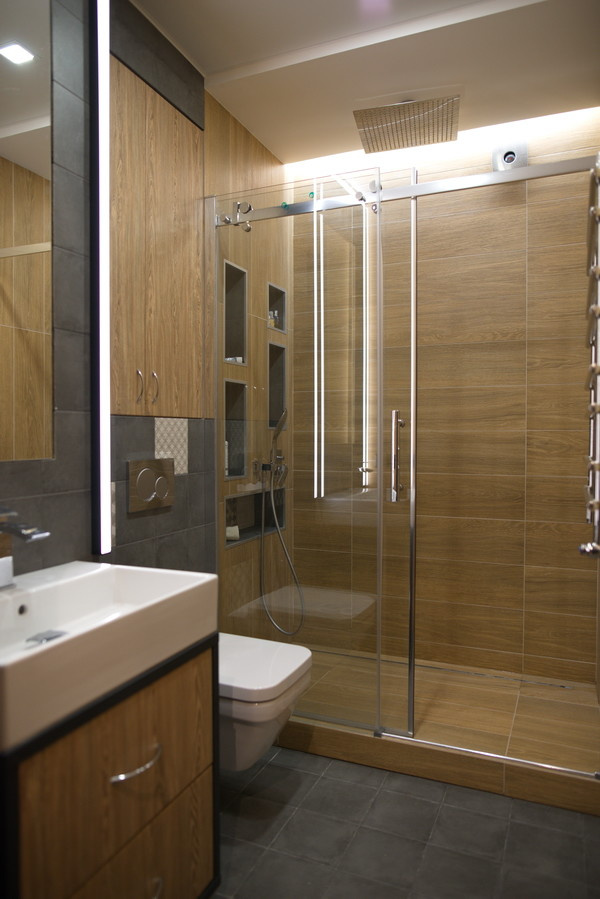 Душ в строительном исполнении