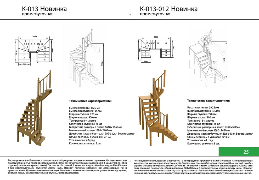 Готовые лестницы Зодчий