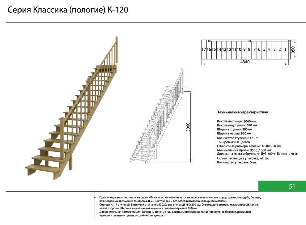 Готовые лестницы Зодчий