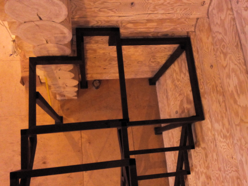 Каркасы лестниц под обшивку деревом