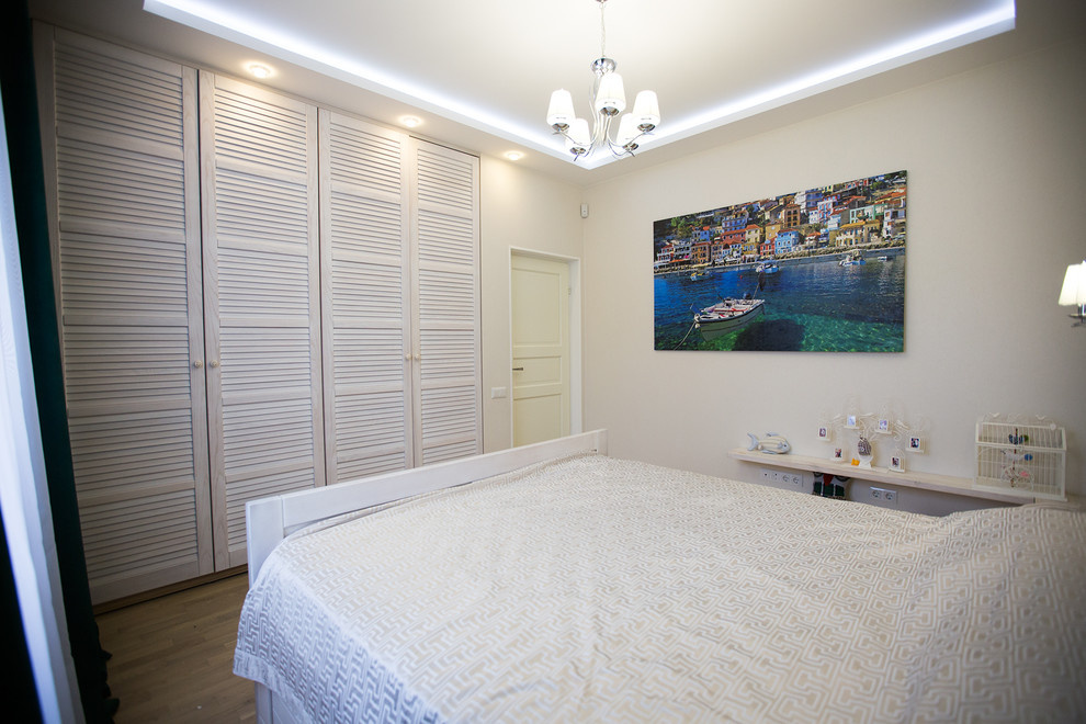 Интерьер загородного дома с греческими мотивами. Реализация