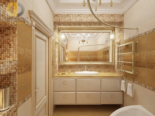 Дизайн трехкомнатной квартиры 76 кв. м. в стиле современная классика