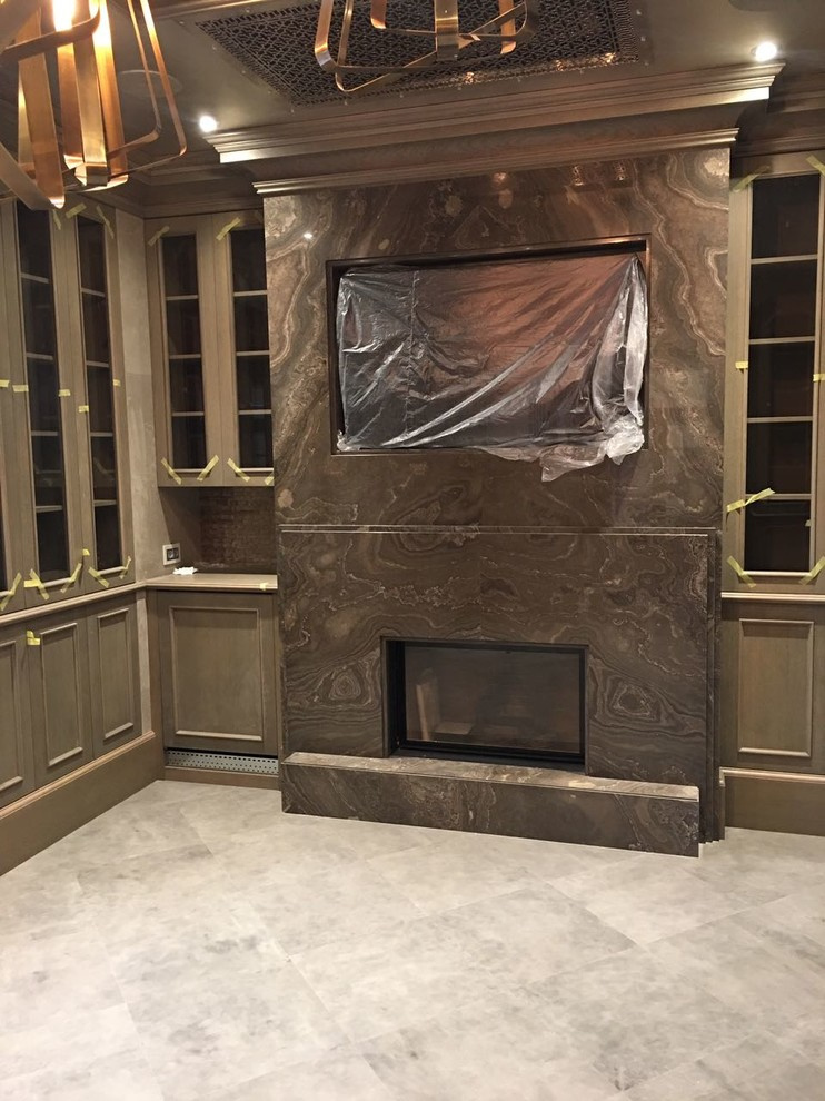 Кожаный пол в особняке