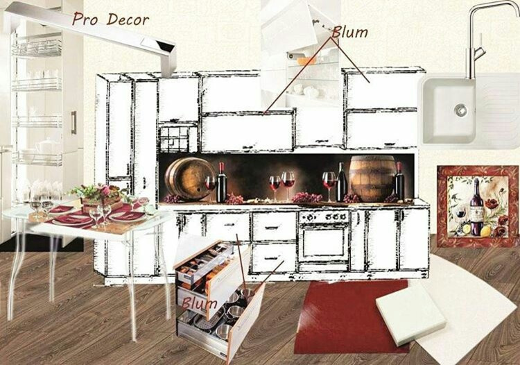 Проекты кухонь