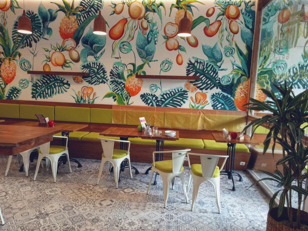 Роспись ресторана здорового питания