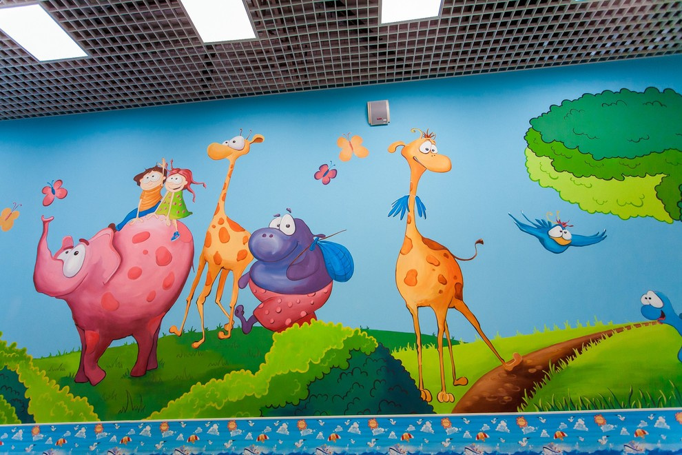 роспись детской игровой комнаты