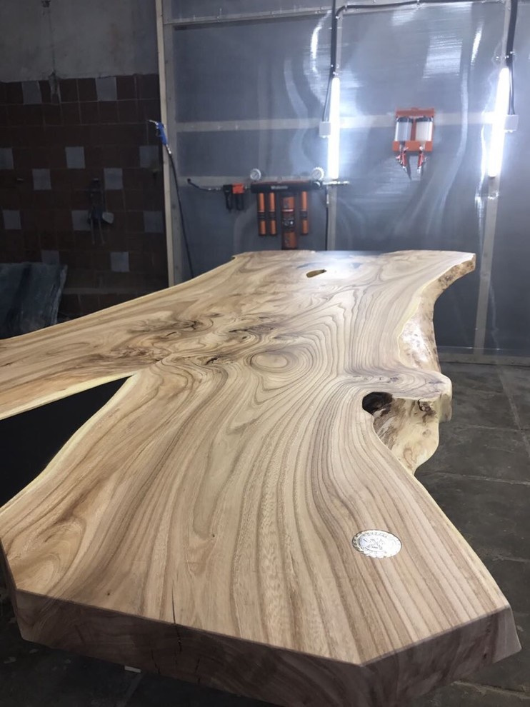 Обеденный стол «Близнецы» из слэбов