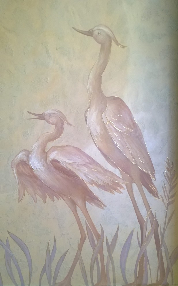 Роспись "Цапли"