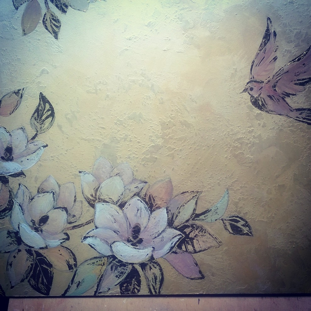 Роспись "Цапли"