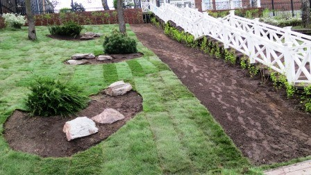 Обложка проекта: Озеленение и благоустройство участка.