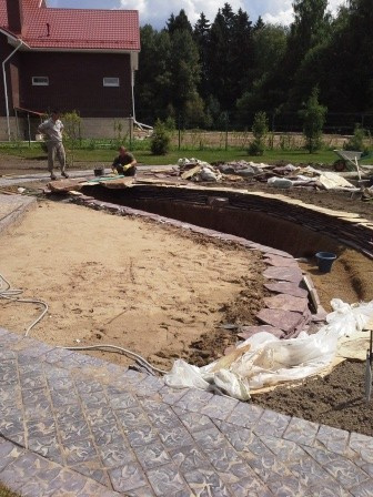 Устройство пруда