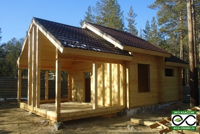 Дома и бани из профилированного бруса.