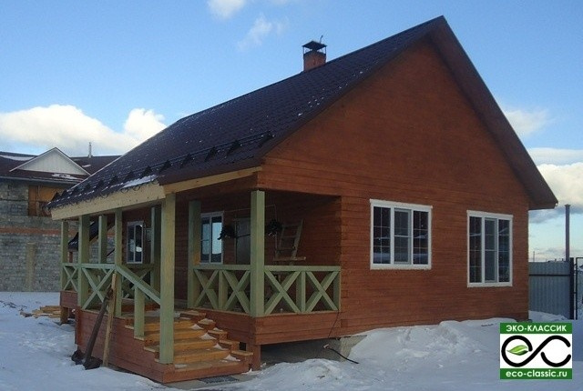 Дома и бани из профилированного бруса.