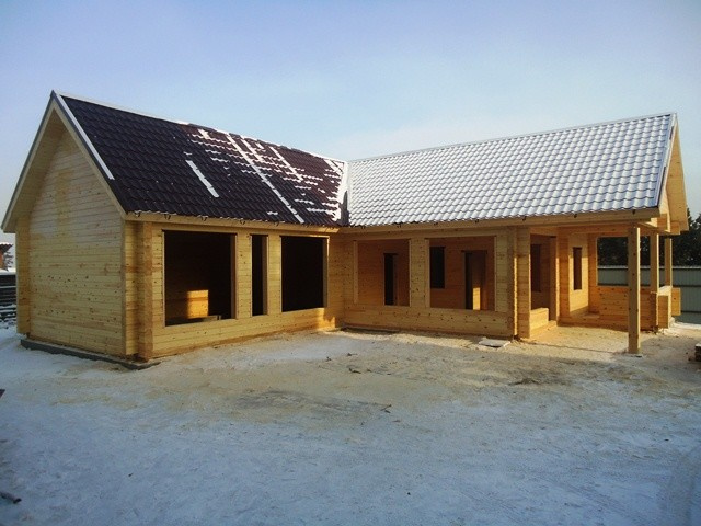 Дома и бани из профилированного бруса.