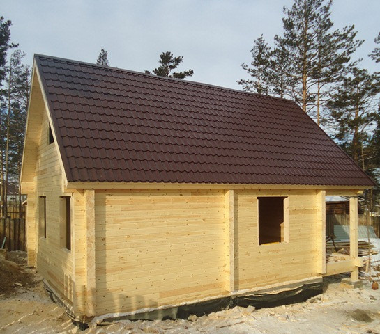 Дома и бани из профилированного бруса.