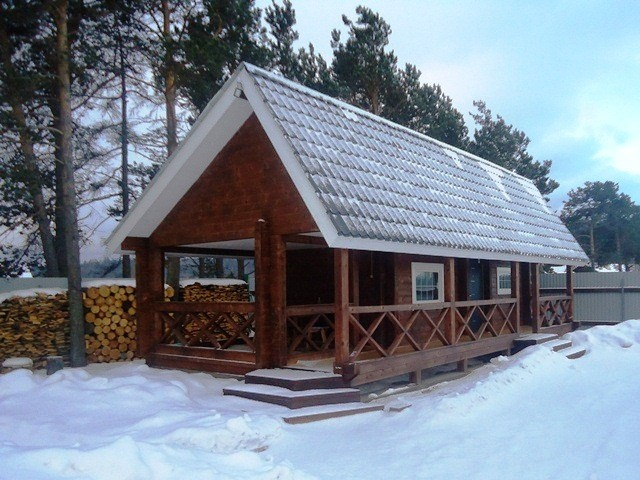 Дома и бани из профилированного бруса.