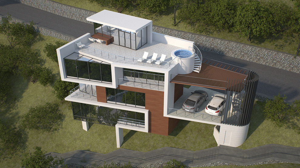 For a house at a distance of 1 km from the sea, a jacuzzi is needed