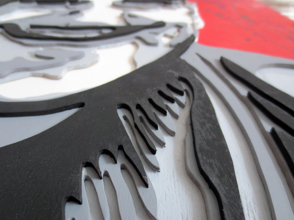 Портрет из дерева 60x60 см. (март 2017)