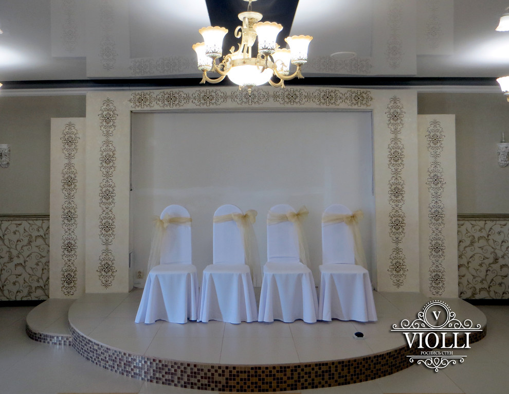 Барельеф в зале торжеств кафе "Сочи"