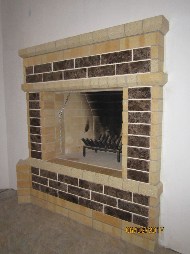 Камины кирпичные