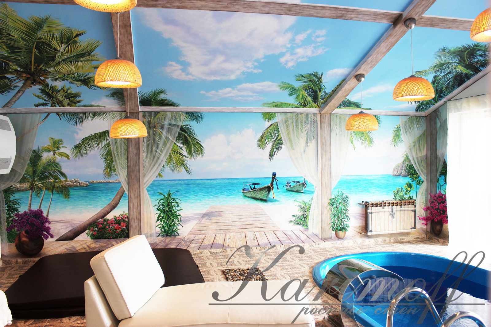 Обложка проекта: Роспись комнаты отдыха "Острова"