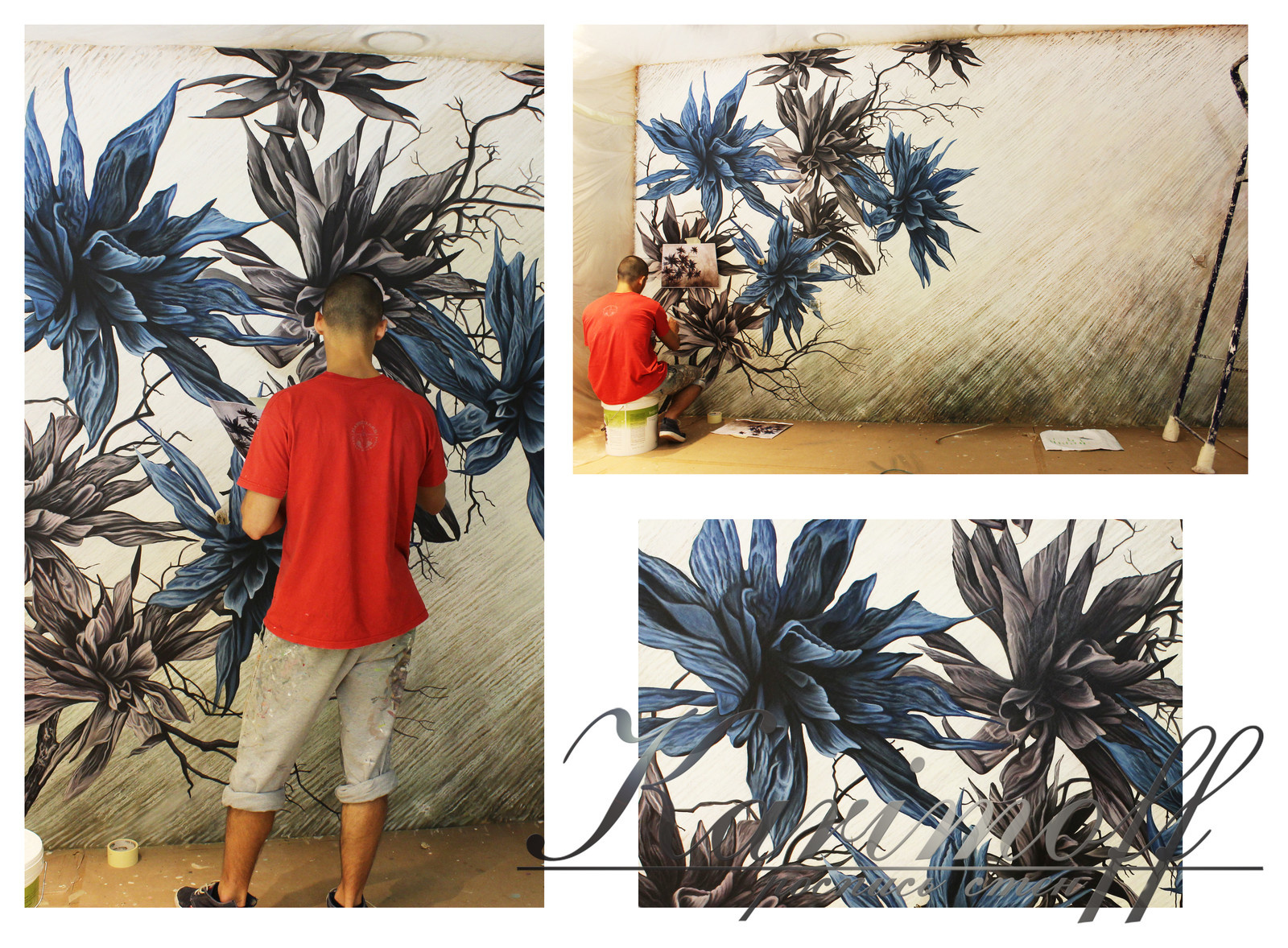 Обложка проекта: Роспись спальни "Цветы"