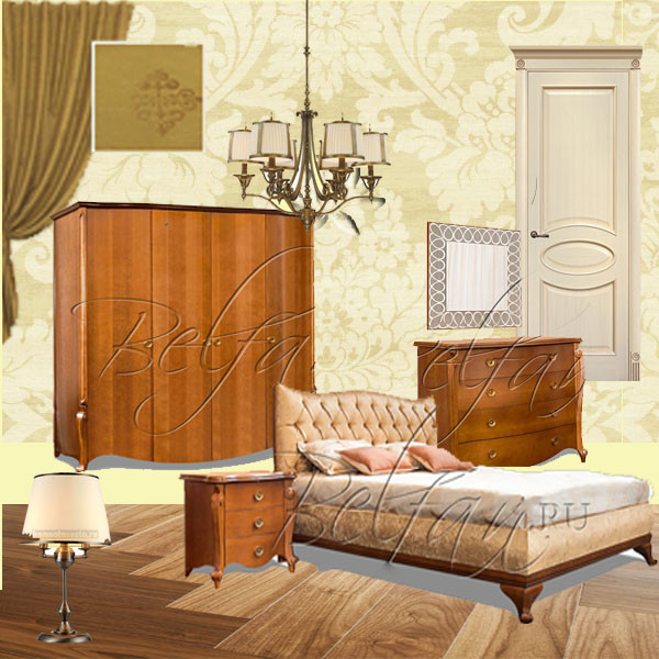 Коллаж спальни классика