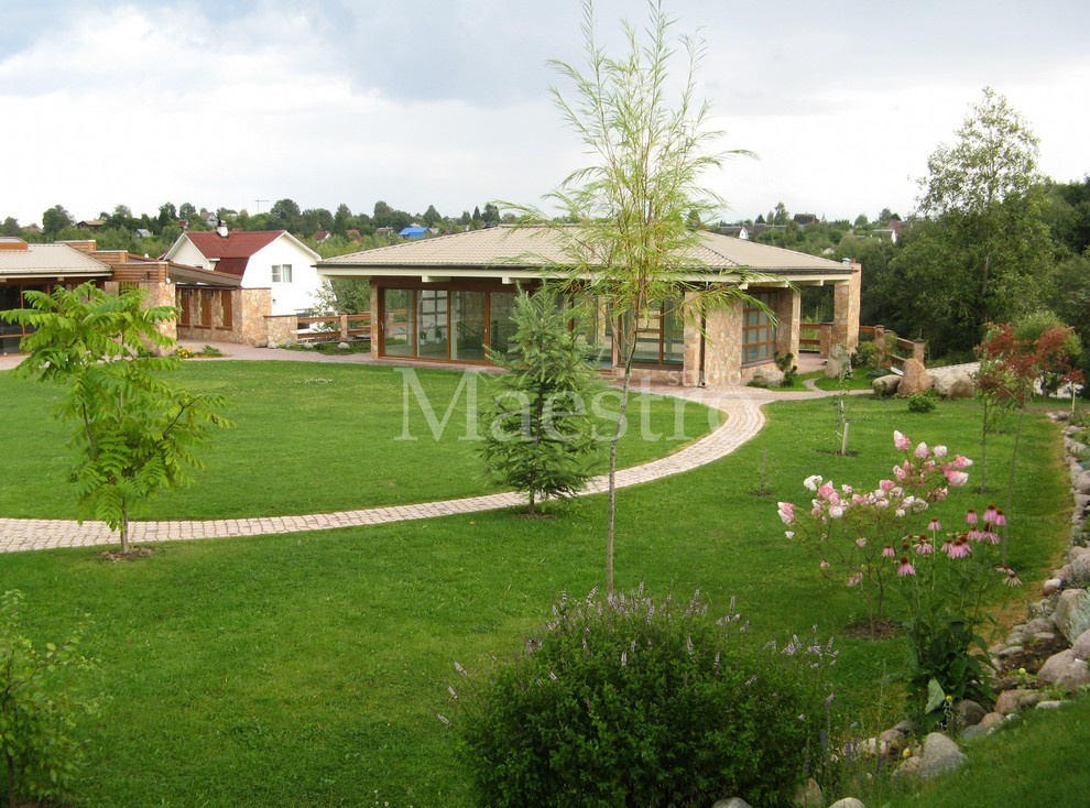 Газон | Дорожки из тротуарной плитки | Посадки растений