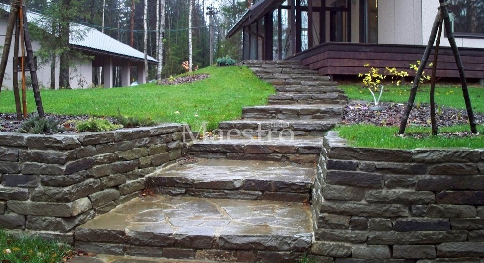 Лестницы террас | Песчаник | Газон