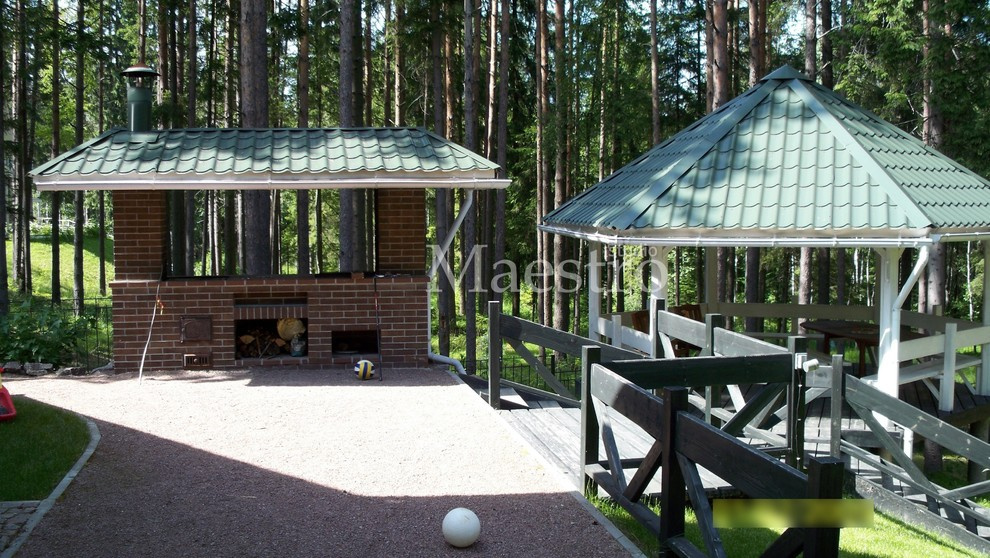 Беседка для отдыха | Уличная печь