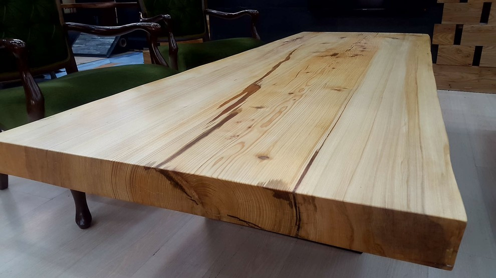 Столешница Live Edge Design из цельного среза, массив пихты