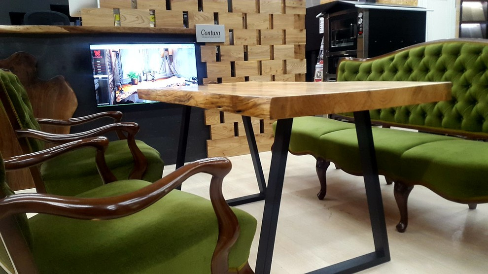 Стол Live Edge Design из цельного среза, массив черешни