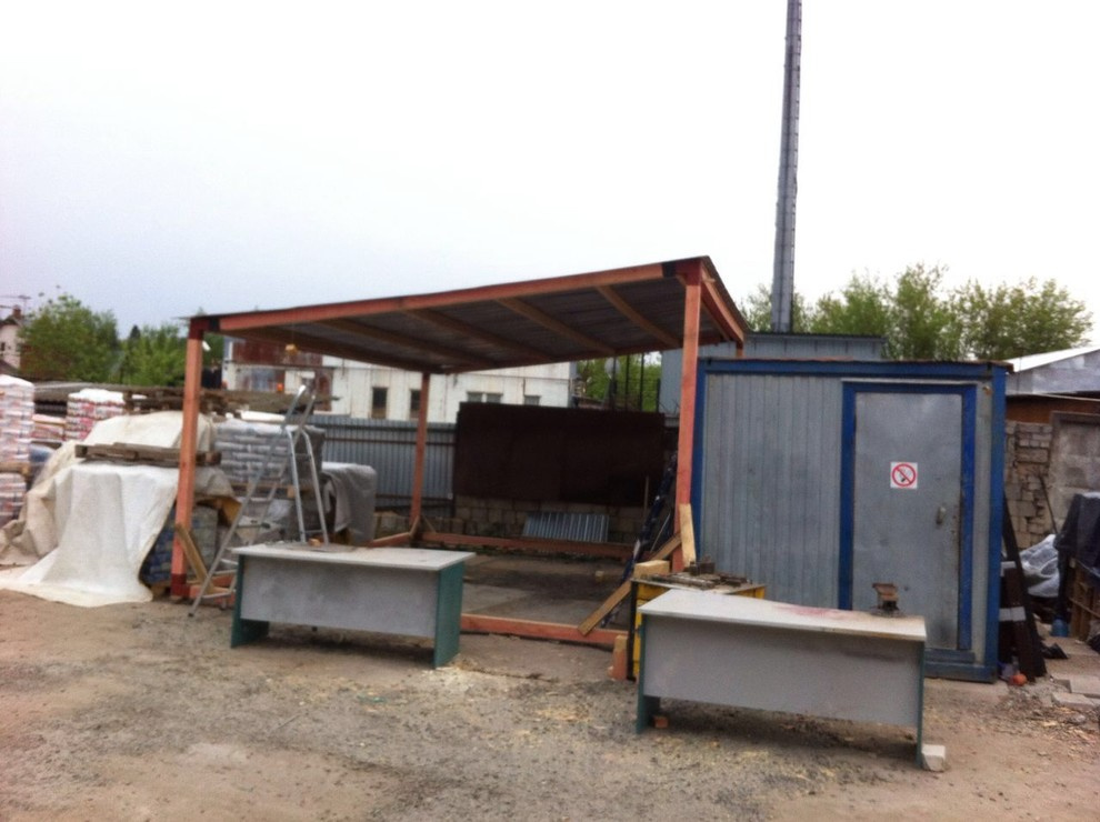 Крытый летний цех 30 м2.