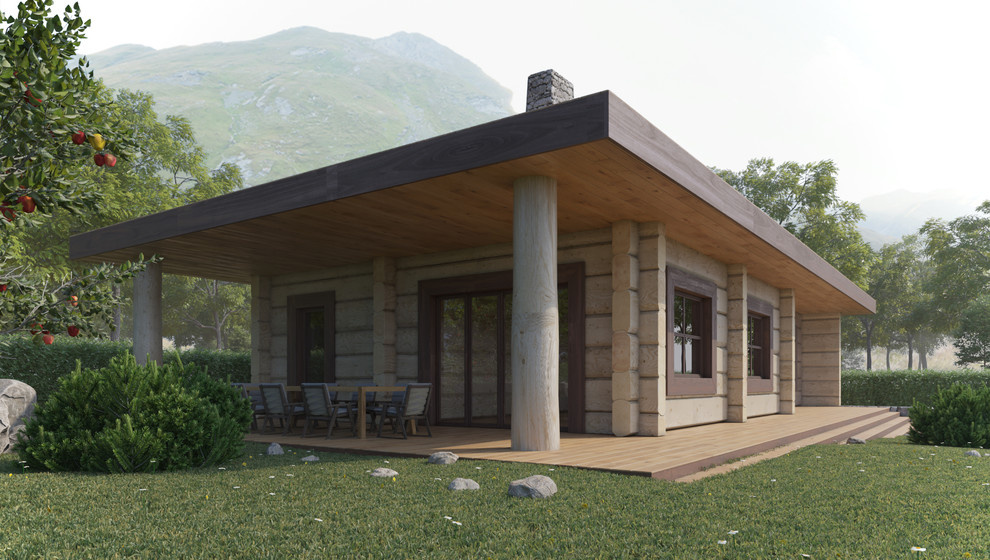 Дом из лафета кедра