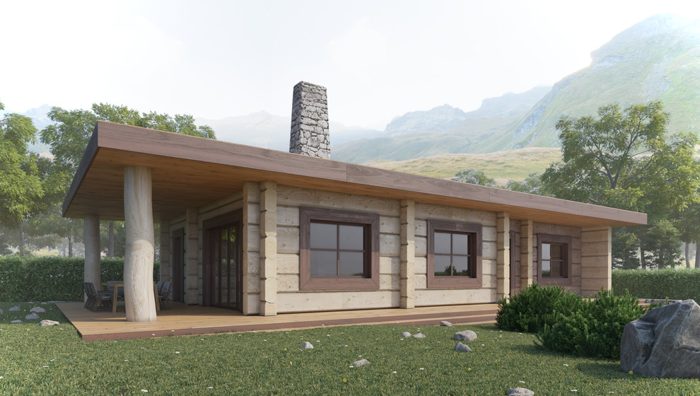 Дом из лафета кедра