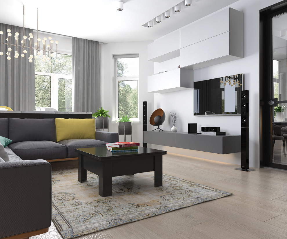 Гостиная с островом