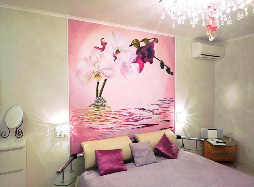 Роспись спальни "Орихидеи"