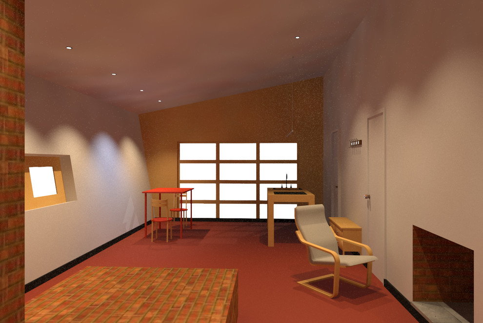 Обложка проекта: Дачный домик с воздушным отоплением на дровах и использованием вторичного тепла