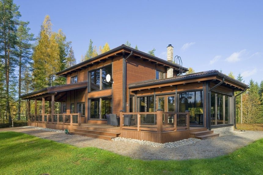 Обложка проекта: Проект каркасного дома 200м2